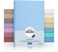 Julius Zöllner Fitted Sheet for cots (60 x 120 cm/70 x 140 cm, Jersey Light Blue)