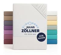 Julius Zöllner Fitted Sheet for Nursing Bed, Jersey, White, 50 x 100 cm