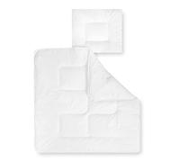 Julius Zöllner, Quilt and Pillow Set Basic for Kids 80 cm x 80 cm, 35 cm x 40 cm Bianco (Weiss)