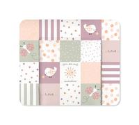 Julius Zöllner Softy Changing Mat 85 x 75 cm - Changing Mat - Waterproof and Wipe Clean - Made in Germany - Oeko-Tex Standard 100 - Patch Rose