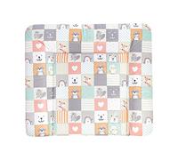 Julius Zöllner Softy Changing Mat with Stitched Edge on 3 Sides Waterproof and Washable Foil Cover 75 x 85 cm