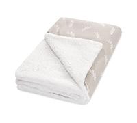 Julius Zöllner Twiggy Winter Blanket Cotton Jersey and Cuddly Teddy Fabric Size 70 x 100 cm Made in Germany Oeko-Tex Standard 100