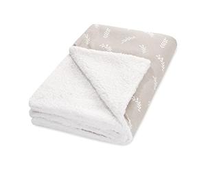 Julius Zöllner Twiggy Winter Blanket Cotton Jersey and Cuddly Teddy Fabric Size 70 x 100 cm Made in Germany Oeko-Tex Standard 100