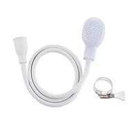 Juliyeh 2Pcs Pet Showerhead Single Tap Hand Held Pet Shower Sprayer for Bathtub Faucet Bathing Sink Dog Shower Head Shower Spray Hose Connector White
