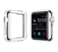 Julk [2 Pack] for 40mm Apple Watch Silver Cover Soft TPU Anti-Scratch Lightweight Protective Case Built in Screen Protector Compatible with IWatch SE 3 (2025)/6/5/4/SE - (1 Silver + 1 Transparent)