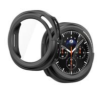 Julk [2 Pack] for New 2025 Galaxy Watch 8 Classic Screen Protector, Protective Hard Case with Built-in Tempered Glass, Ultra-Thin Face Cover for Samsung Watch 8 Classic 47mm (2 Black)