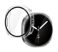Julk [2 Pack] for New 2025 Galaxy Watch 8 Screen Protector 40mm, Protective Hard Case with Built-in Tempered Glass, Ultra-Thin Scratch Resistant Face Cover for Samsung Watch 8 40mm (2 Transparent)