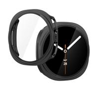 Julk [2 Pack] for New 2025 Galaxy Watch 8 Screen Protector 44mm, Protective Hard Case with Built-in Tempered Glass, Ultra-Thin Scratch Resistant Face Cover for Samsung Watch 8 44mm (2 Black)