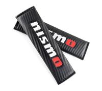 JULOPO 2PCS Carbon Fiber Texture seat Belt Covers Compatible with NISMO seat Belt Shoulder Pads Soft and Comfortable