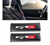 JULOPO 2PCS Carbon Fiber Texture seat Belt Covers Compatible with Picanto Proceed Rio K5 Sportage Stinger Soul GT Line seat Belt Shoulder Pads