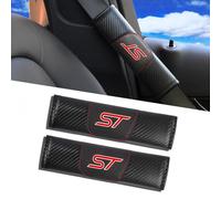 JULOPO Carbon Fiber car seat Belt pad Cover car seat Belt Shoulder Protector 2Pcs car Shoulder Strap pad Soft and Comfortable Compatible with Focus ST Accessories