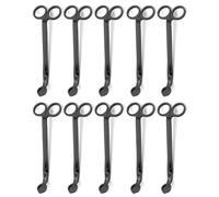 JULWHISPER 10PCS Candle Wick Trimmer Cutter, 7 Inch Bulk Cheap Wick Candle Accessoies - Black