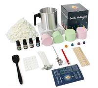 Julwshiper Complete Candle Making Kit with Wax Pot, Candle Making Supplies for Beginners, DIY Scented Candle Gift Set Including Essential Oil, Dye, Soy Wax, Wicks, Candle Jars, Make Your Own Candles