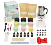 Julwshiper Complete DIY Candle Making Kits with Hot Plate and Wax Pot, Scented Candle Making Supplies for Adult to Make Your Own, Candle Maker Set Including Essential Oil, Colors Dye, Soy Wax