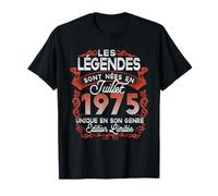 July 1975 47th Birthday born in July 1975 Legends T-Shirt