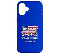 July 4th Bible Verse "BY JESUS STRIPES WE ARE HEALED" Case for iPhone 16