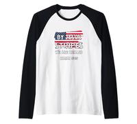 July 4th Bible Verse by Jesus Stripes WE are Healed Raglan Baseball Tee