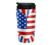 July 4th Independent Day Portable Coffee Cups Insulated Mug Water Tumbler with Lid Sealed for Hot Cold Drinks 250ml