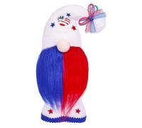 July 4th Patriotic Doll Red White Blue Handmade Swedish Dwarf Doll 11.2 Inches 061777
