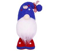 July 4th Patriotic Doll Red White Blue Handmade Swedish Dwarf Doll 11.2 Inches 061777