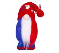 July 4th Patriotic Doll Red White Blue Handmade Swedish Dwarf Doll 11.2 Inches 061777