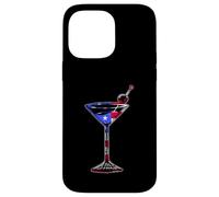 July 4th USA American Flag Funny - Cocktail Martini Case for iPhone 14 Pro Max