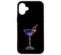 July 4th USA American Flag Funny - Cocktail Martini Case for iPhone 16 Plus