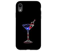 July 4th USA American Flag Funny - Cocktail Martini Case for iPhone XR