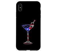 July 4th USA American Flag Funny - Cocktail Martini Case for iPhone XS Max