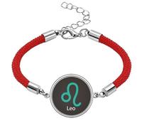 July August Leo Constellation Pattern Lucky Red String Bracelet Rope Bracelet Handmade