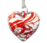 July Birthstone Glass Heart Ruby