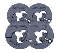 July Body 1.25 Pound Weight Clips - Adds 2.5 Total Pounds - For Dumbbells, Kettlebells, and Barbells - 1.25 Weight - Dumbbell Add Weight - Dumbbell Weight Clips - Weight Clip - Fractional Weight