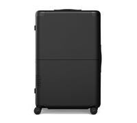 July Checked Plus Expandable-28.75" Airline Approved Check In Luggage with Wheels, Rolling Suitcase for Men & Women, Charcoal, 30.25" H x 19.75" W x 12.5" D