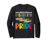 July is for Disability Pride Celebrate Disability Awareness Long Sleeve T-Shirt