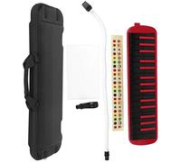 July Summer Gifts 32 Key Melodica, Ergonomic Comfortable Musical Instrument, Playing for Music Enthusiast(red)