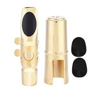 July Summer Gifts Alto Sax Mouthpiece, Gold Delicate Excellent Effect Sturdy Sax Accessory, for Saxophone Lovers Playing