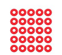 July Summer Gifts Silicone Rubber Grolsch Gaskets Washers, 25Pcs Red Silicone Grolsch Gaskets for Swing Flip Top Bottle Home Brew Beer Bottle Seals