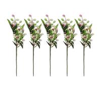 Julyue 5PCS Artificial Berry Stems 15in Berry Picks Branches Artificial Pip Berry Stems Fake Holly Berry Picks Faux Burgundy Berry Picks for Home Wedding Christmas Tree DIY Wreath Party Decor(Purple)
