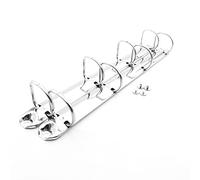 Julyun 2Pcs Metal A4 Size 4-Ring Binder Mechanism Replacement Kit，4 D-Rings, 35MM Inner Height, Loose Leaf Binding Spines Combs for Organizers DIY Planners (35mm)