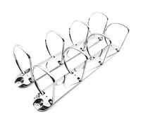 Julyun 2Pcs Metal A4 Size 4-Ring Binder Mechanism Replacement Kit,4 D-Rings, 65MM Inner Height,Loose Leaf Binding Spines Combs for Organizers DIY Planners (65mm)