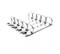 Julyun 5Pack 2 O-Rings Mechanism, 123mm Length,25MM Ring Capacity, Spines for Top-Binding, Replacement Kit Metal Clip Ring Binder for Paper Storage Folder Planner Accessories
