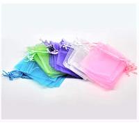 Julz Beads 20 Mixed Organza Bags 9cm x 7cm 5 Colours Wedding Gift Party Favours J07742XC