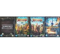 JUMANJI 1-4 COMPLETE COLLECTION / 1. JUMANJI / 2. WELCOME TO THE JUNGLE / 3. THE NEXT LEVEL / 4. THE GAMES MAKER = ULTIMATE 4x DVD SET