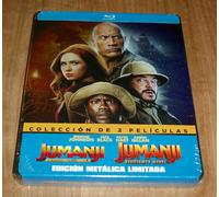 Jumanji Collection 2 Movies Limited Steelbook Blu-Ray New Adventures A-B-C