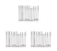 jumbans 0.6mm-2.0mm 39Pcs New Watchmakers Screwdrivers Set Watch Glasses Flat Blade Assort Slotted Flat Screwdrivers Set