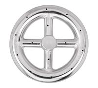 jumbans 1 Piece Fire Pit Burner Ring for Natural Gas & Propane Fire Pit Fireplace Fire Pit Burner for Indoor & Outdoor 6 Inch Round