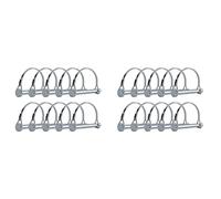 jumbans 20Pcs Wire Lock Pin, 5/16 Inch Shaft Locking Pin Hitch Pin with Round Arch Wire Retainer for Farm Trailers Lawn