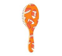 JUMBEAR American Football Hair Brush,Massaging Scalp Wooden Bamboo Paddle Hairbrush for All Hairstyles,Reducing Tangle & Hair Breakage, Promoting Hair Growth