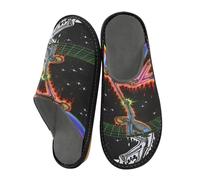 JUMBEAR Art Skeleton Holding Hands Memory Foam Slippers Slip on Anti-Skid Sole Bedroom House Slippers of Women Men-30