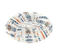 JUMBEAR Aztec Style Patterns Calming Dog Cat Donut Bed -Plush Puppy Kitten Cuddler Round Bed, Warm and Soft Pet Beds with Non-Slip Bottom and Washable-XS